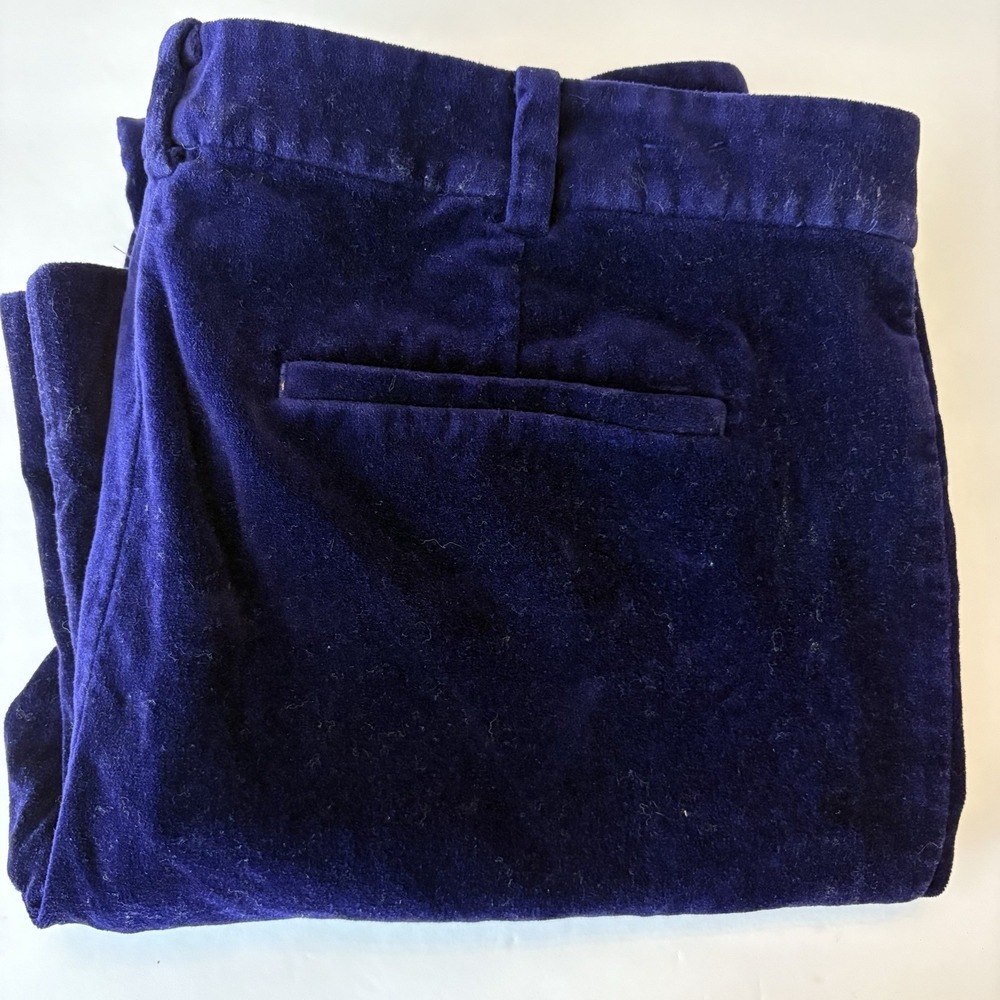 Lauren Ralph Lauren Women's 14 Purple Velvet Wide Flare Leg Stretch Dress‎ Pants